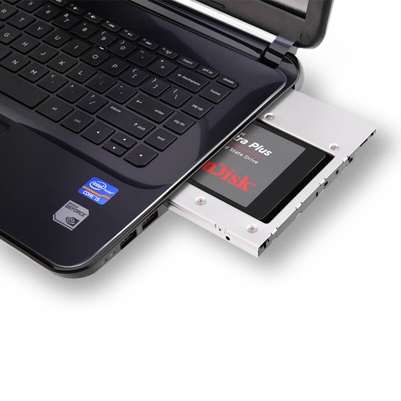 ORICO Aluminum 7 & 9.5 mm Internal Hard Drive Caddy for Laptops