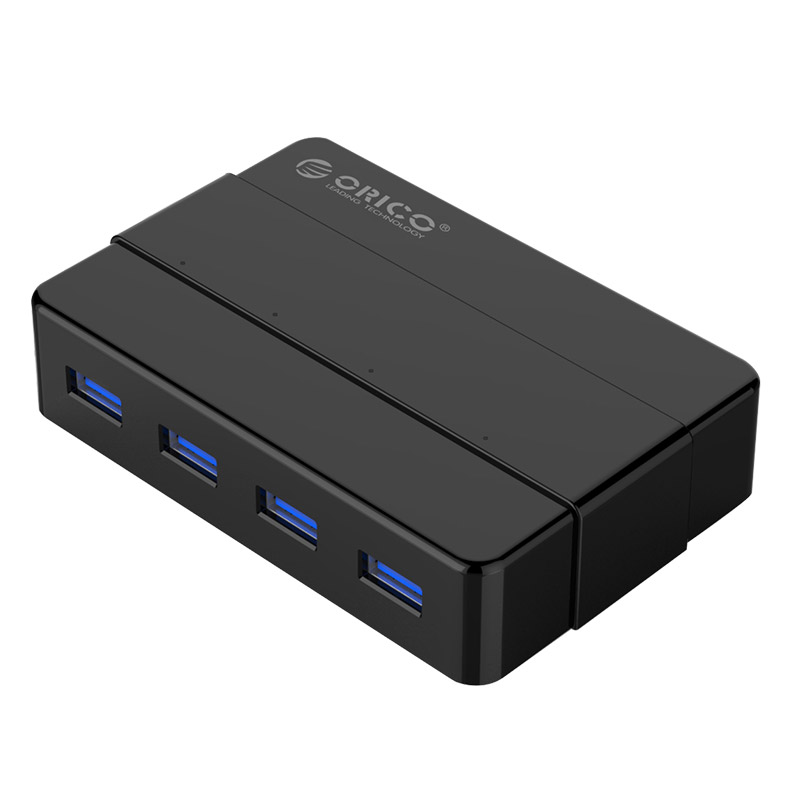 ORICO 4 Port Portable USB3.0 HUB for Windows and Mac OS - Black (W8PH4-U3)