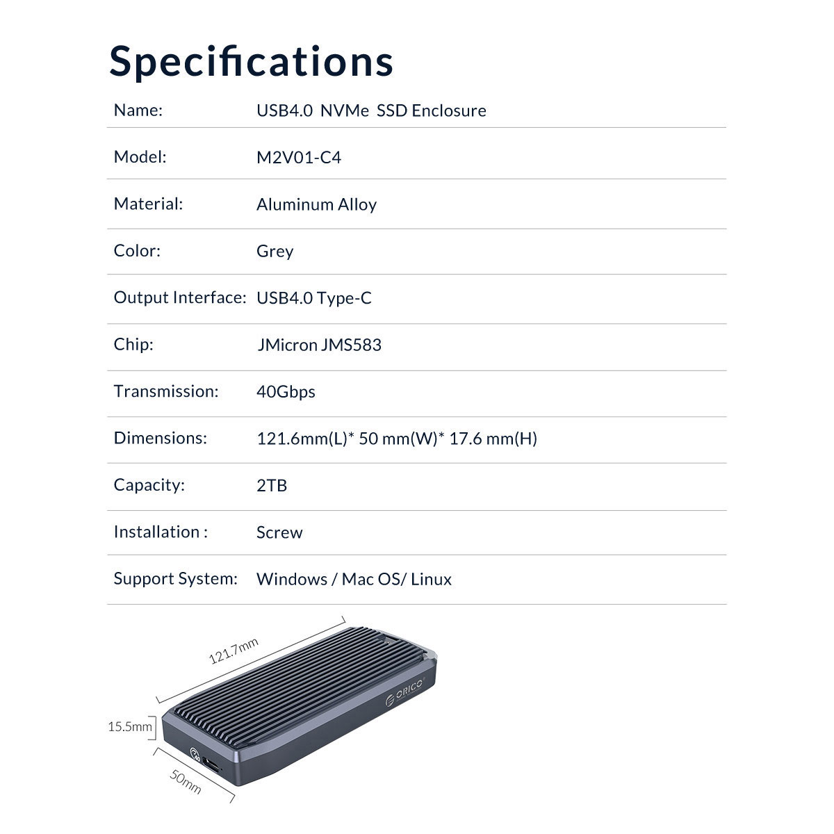 Usb4 0 Nvme Ssd Enclosure 奥睿科官网