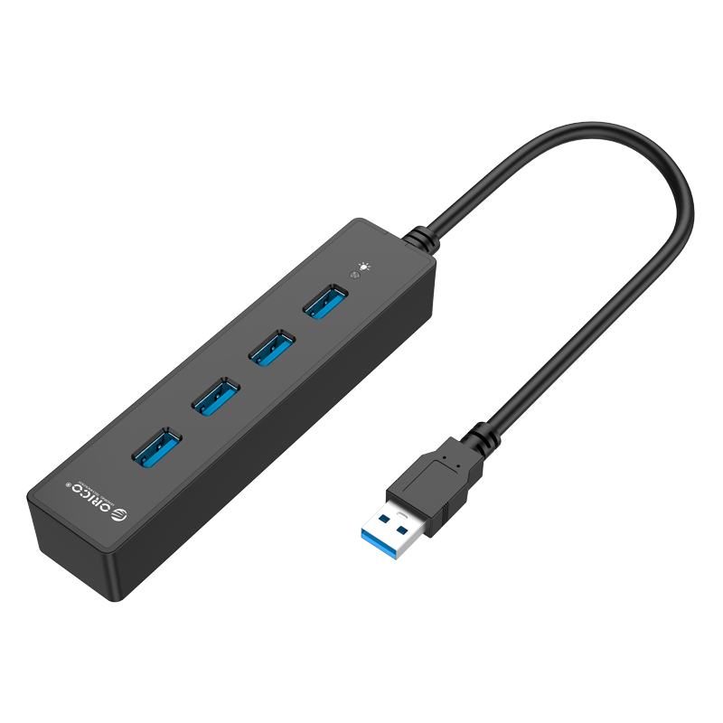4 Port USB 3.0 Hub - Black