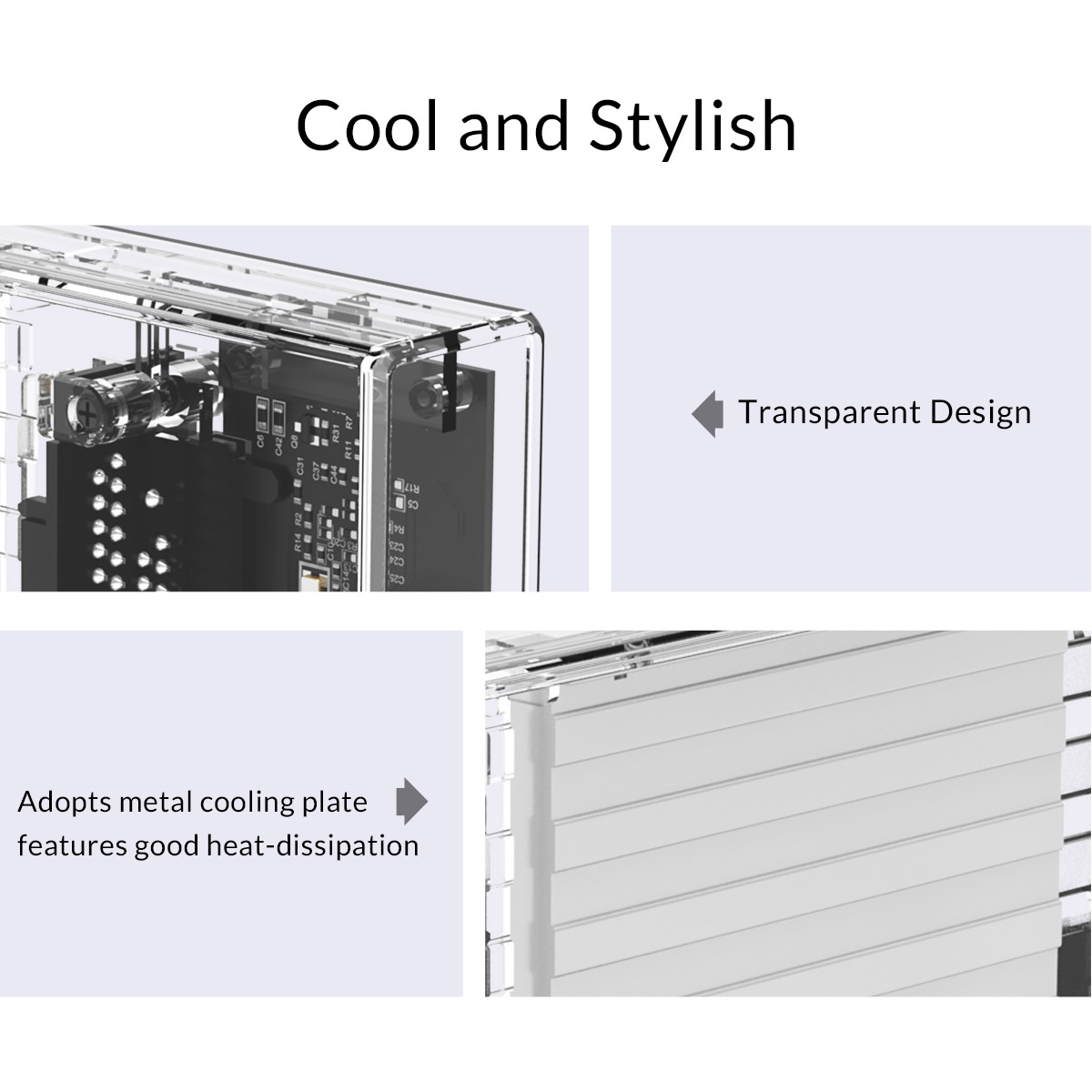 Transparent Series Dual Bay Hard Drive Enclosure