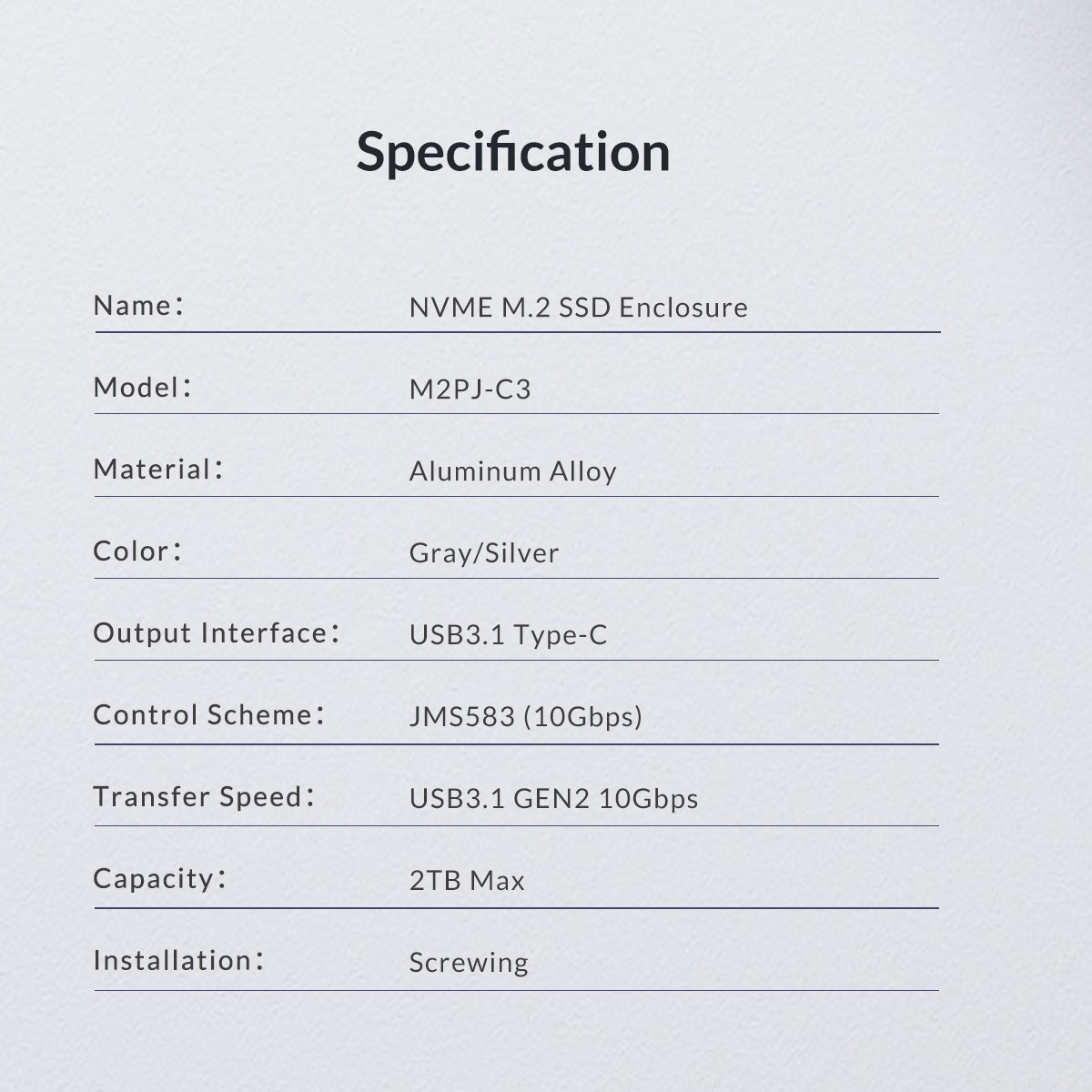 Nvme M 2 Ssd Enclosure 奥睿科官网