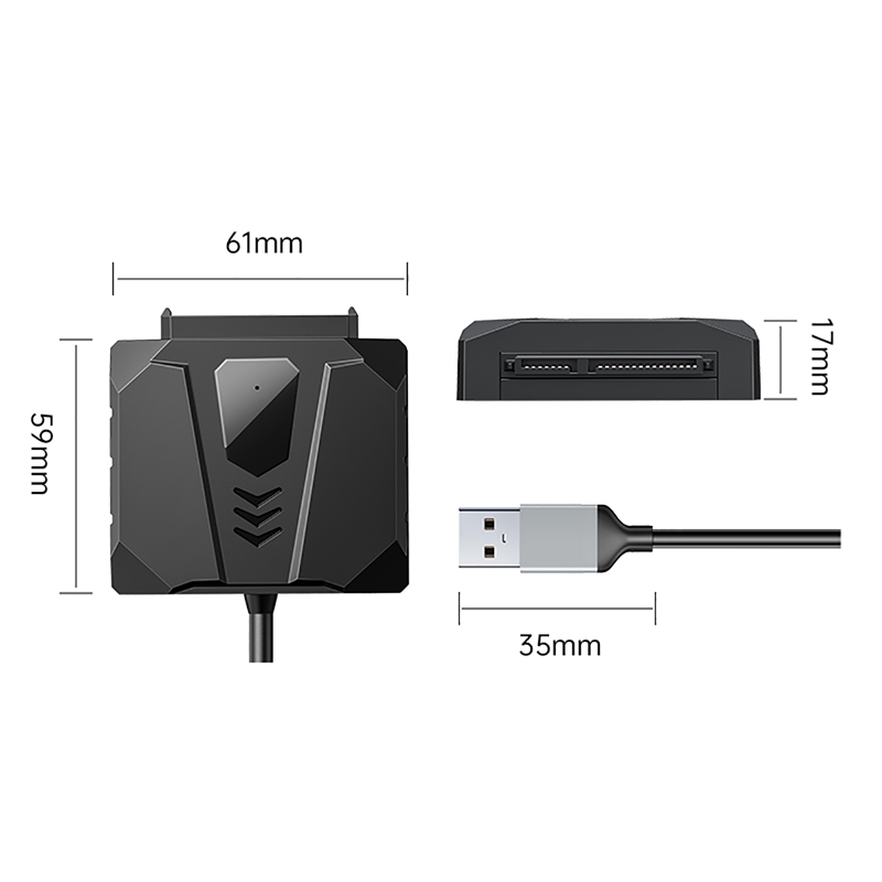 Adaptateur de disque dur SATA ORICO UTS2 USB 2.0 2,5 pouces, longueur du  câble: 0,3 m